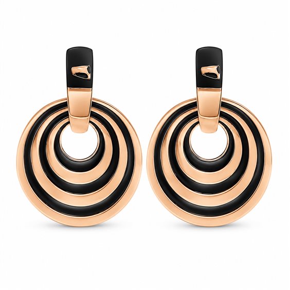Orecchini Fraleoni Donna in Argento ECLISSE-NERO - ECLISSE-NERO
